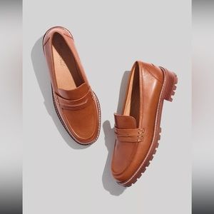 Madewell Corinne Lugsole Loafer shoes NE526 Brown 8